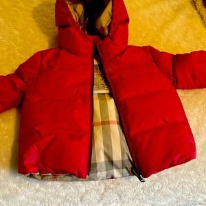 Burberry puffer for baby girl